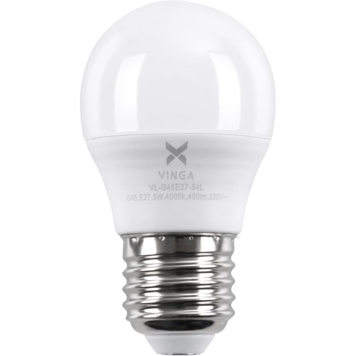 Лампочка Vinga VL-G45E27-54L зображення 3