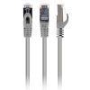 Патч-корд 1м S/FTP Cat 6A CU LSZH grey Cablexpert (PP6A-LSZHCU-1M)