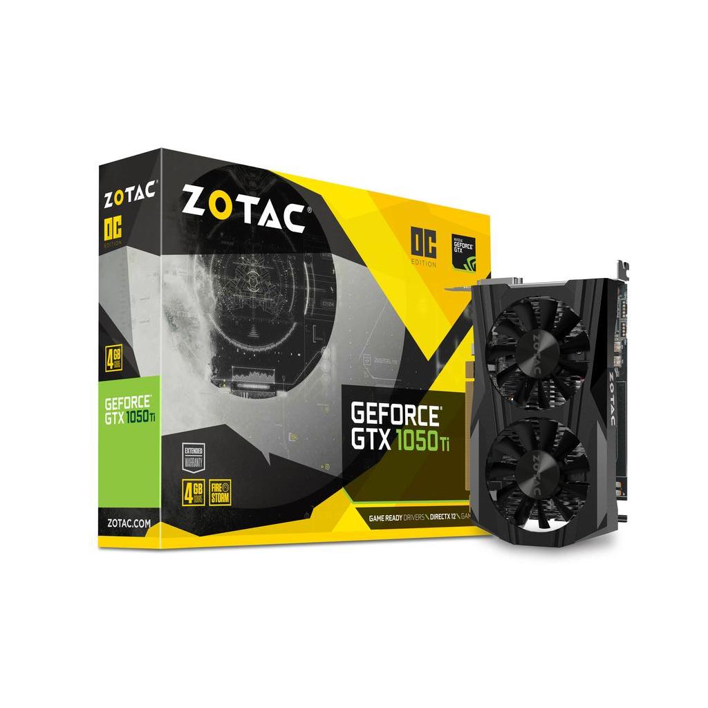 Видеокарта Zotac GeForce GTX1050 Ti 4096Mb OC (ZT-P10510B-10L)