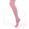 Колготки UCS Socks з рожевими квіточками з боків (M0C0301-0876-3G-dark-pink)