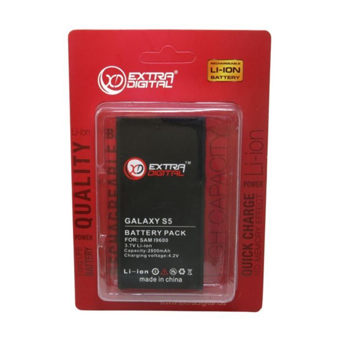 Аккумуляторная батарея Extradigital Samsung GT-i9600 Galaxy S5 (2800 mAh) (BMS1152) изображение 6