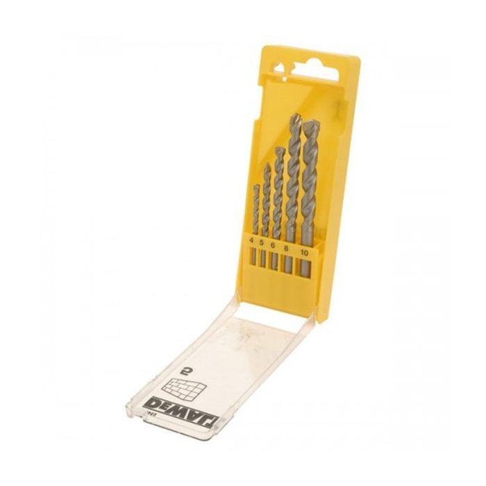 Набор сверл DeWALT по кирпичу, 5шт, d=4,5,6,8,10мм. (DT6952) изображение 2