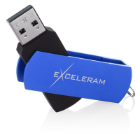 USB флеш накопитель eXceleram 64GB P2 Series Blue/Black USB 2.0 (EXP2U2BLB64) изображение 3