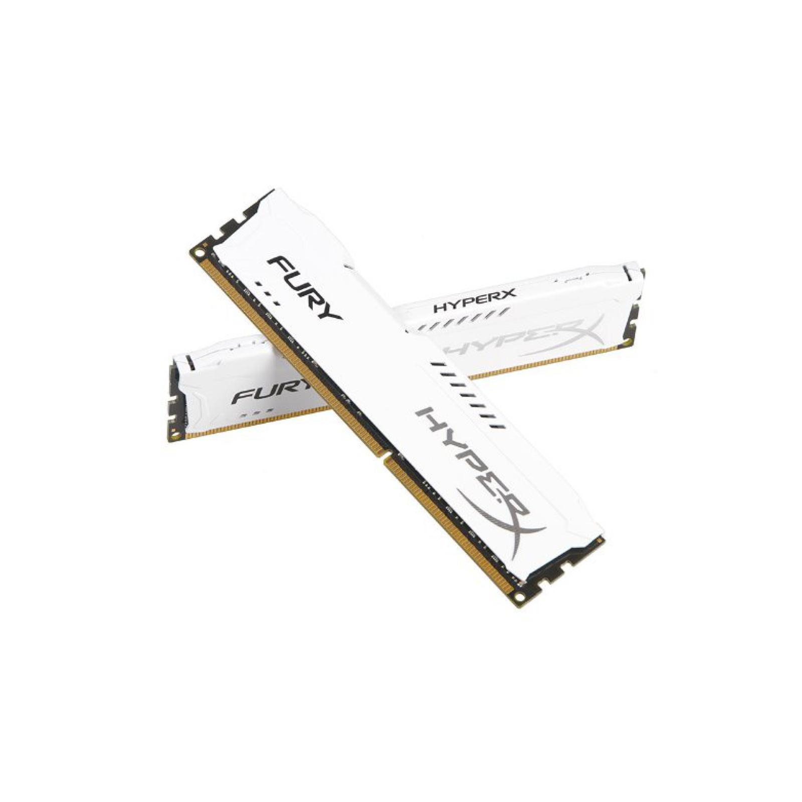 Модуль памяти для компьютера DDR4 32GB (2x16GB) 3200 MHz HyperX FURY White Kingston Fury (ex.HyperX) (HX432C18FWK2/32) изображение 3