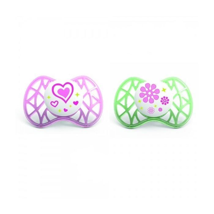 Пустушка Nuvita Air 6м+ 2шт. для девочки (NV7080Pink)