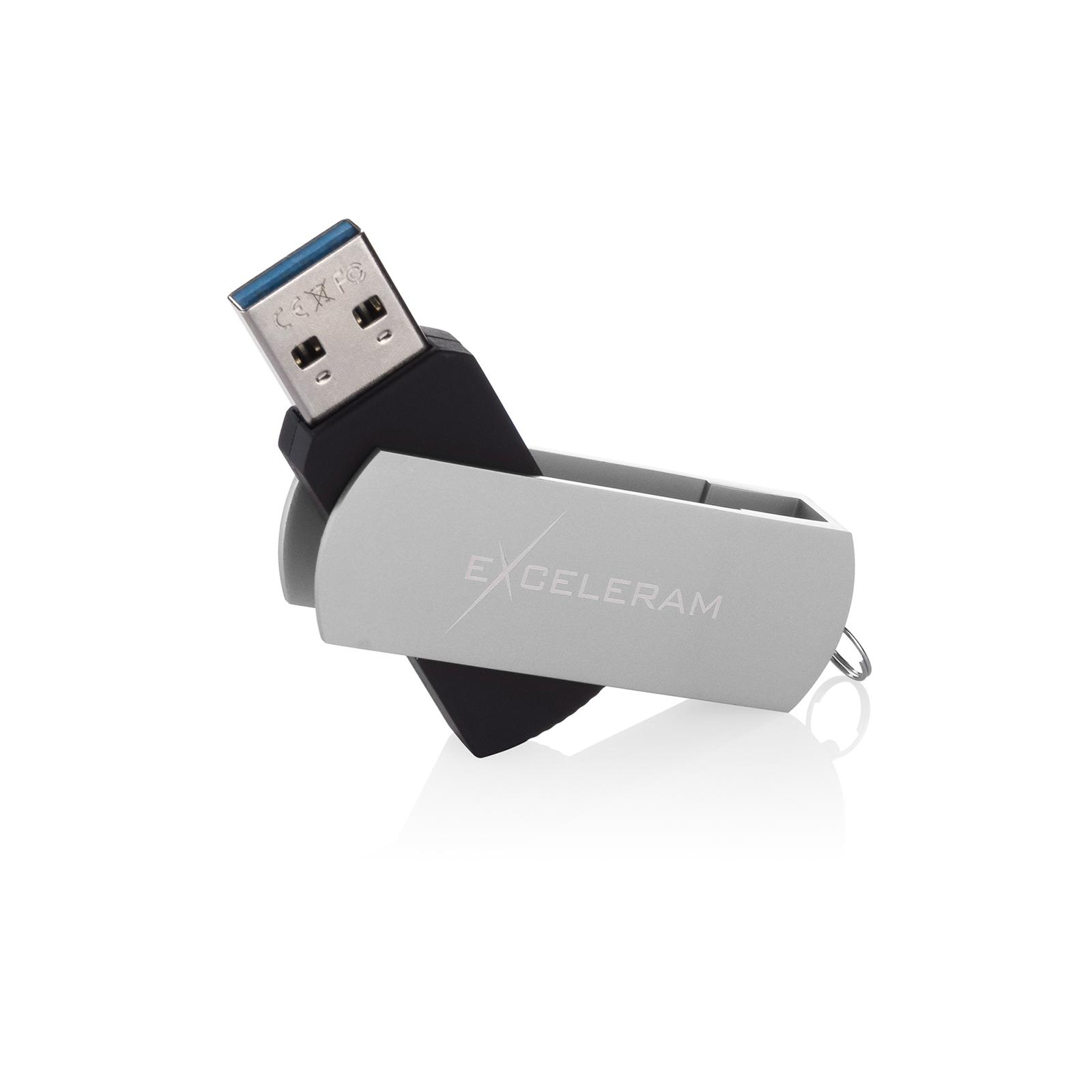 USB флеш накопичувач eXceleram 128GB P2 Series Silver/Black USB 3.1 Gen 1 (EXP2U3SIB128) зображення 3