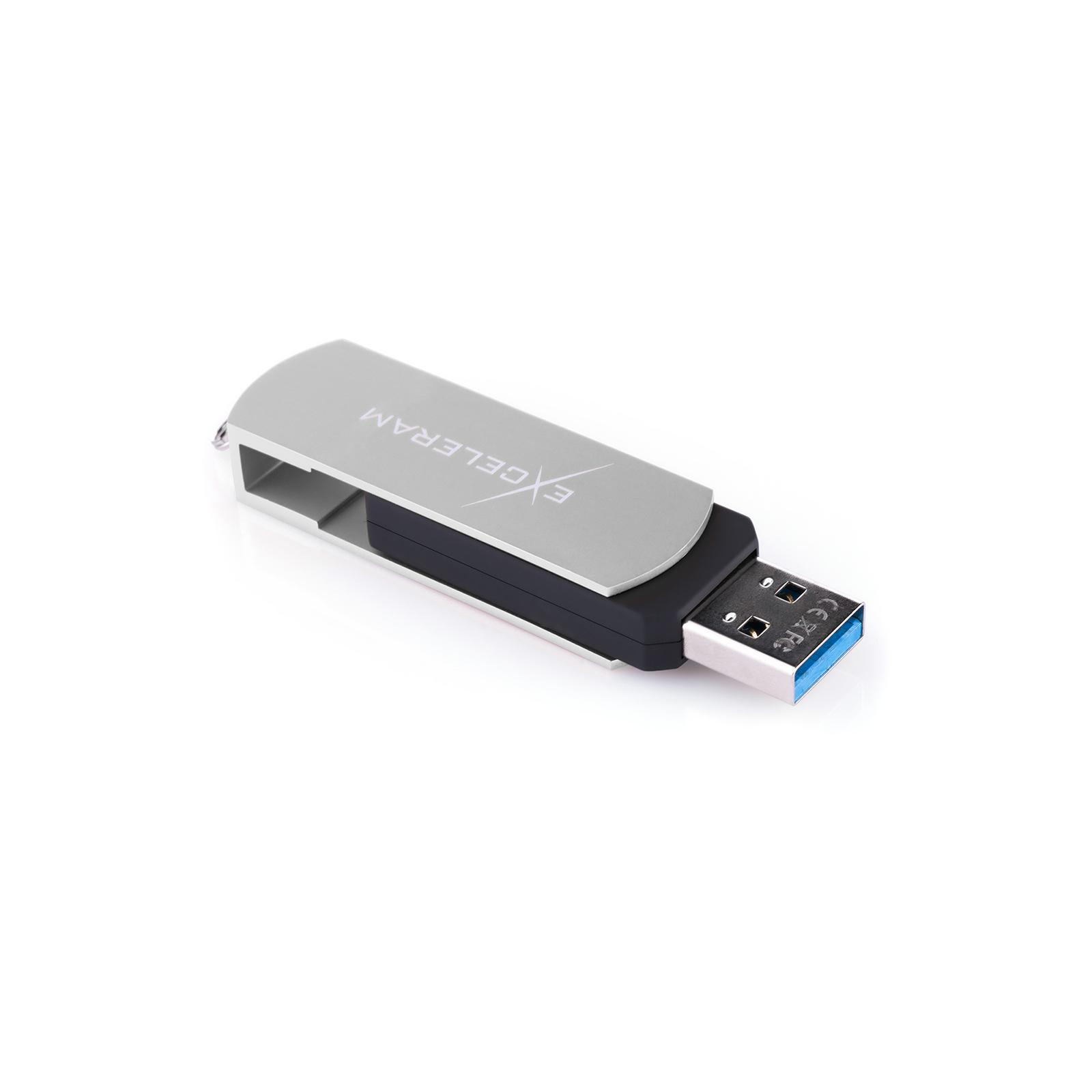 USB флеш накопитель eXceleram 128GB P2 Series Silver/Black USB 3.1 Gen 1 (EXP2U3SIB128) изображение 5