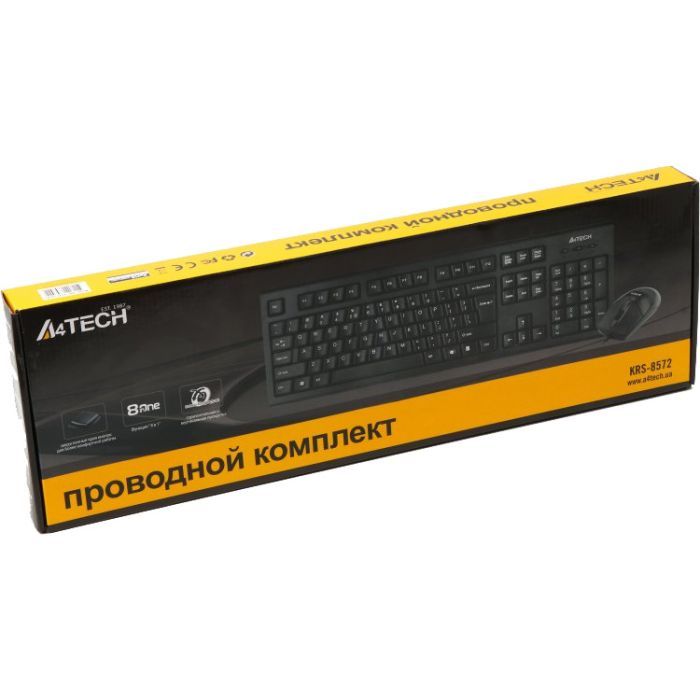 Комплект A4Tech KRS-8572 USB Black изображение 4