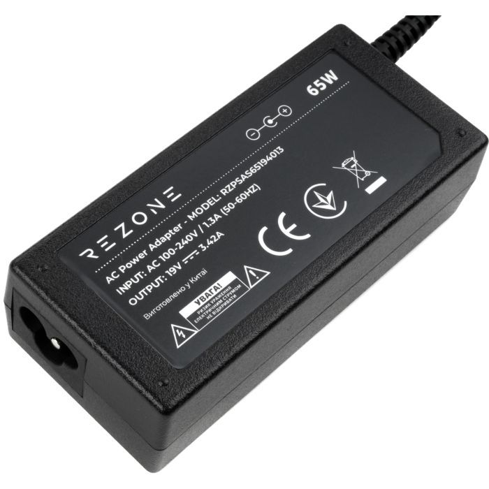Блок питания к ноутбуку Rezone ASUS 65W 19V 3,42A 4.0 *1.35 (RZPSAS65194013) изображение 3