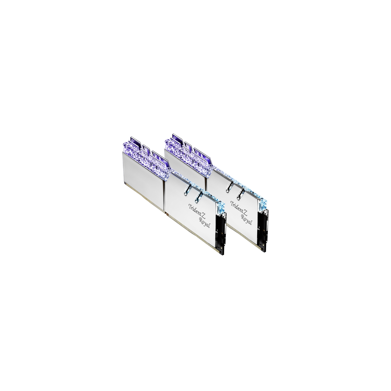 Модуль пам'яті для комп'ютера DDR4 16GB (2x8GB) 3200 MHz Trident Z Royal RGB Silver G.Skill (F4-3200C16D-16GTRS) зображення 2