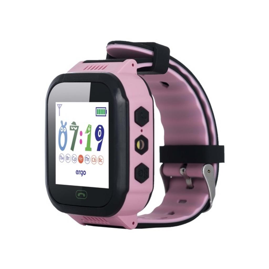 Смарт-часы Ergo GPS Tracker Color J020 - Детский трекер (Pink) (GPSJ020P)