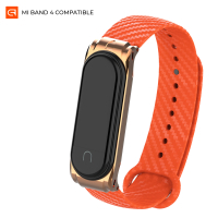 Ремешок для фитнес браслета Armorstandart Carbon Silicone Series для Xiaomi Mi Band 4/3 Flame (ARM55196)