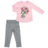 Набір дитячого одягу Breeze з дівчинкою з букетом (13258-92G-pink)