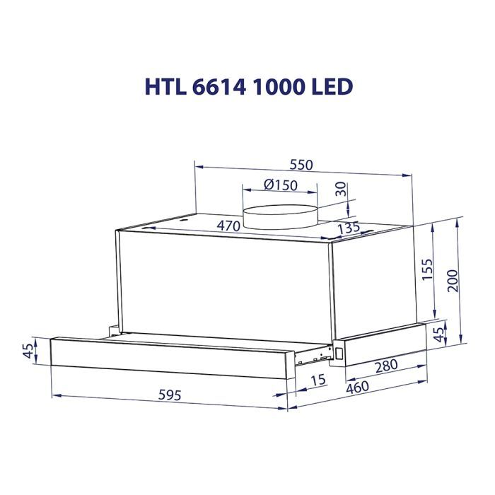Витяжка кухонна Minola HTL 6614 BL 1000 LED (HTL6614BL1000LED) зображення 12