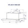 Витяжка кухонна Minola HTL6614WH1000LED зображення 12