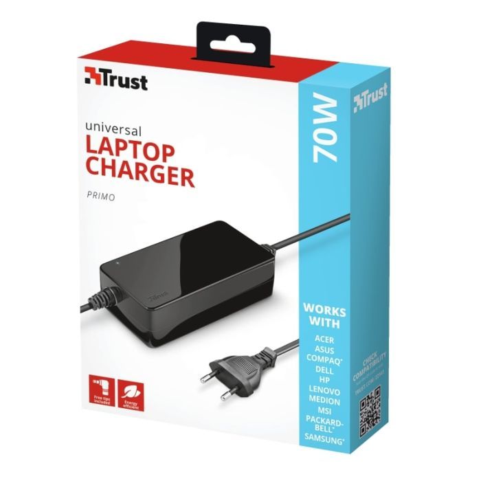 Блок живлення до ноутбуку Trust Primo 70W-19V Universal Laptop Charger (22141_TRUST) зображення 4