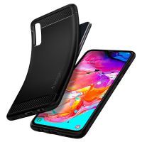 Чехол для мобильного телефона Spigen Galaxy A70 Rugged Armor, Matte Black (620CS26386) изображение 6