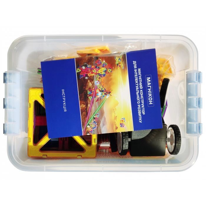 Конструктор Магнікон 218 деталей Plastic box (MK-218) зображення 4
