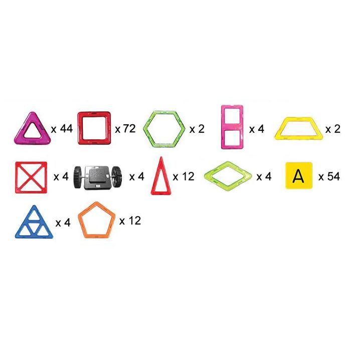 Конструктор Магнікон 218 деталей Plastic box (MK-218) зображення 8