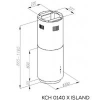 Вытяжка кухонная Kernau KCH 0140 X ISLAND изображение 2