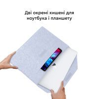 Чехол для ноутбука AirOn 15,6" Premium Grey (4822356710622) изображение 8