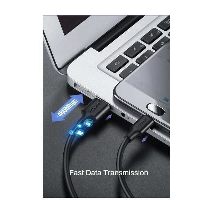 Дата кабель USB 2.0 AM to Micro 5P 2.0m US289 White Ugreen (60143) изображение 2