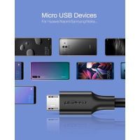 Дата кабель USB 2.0 AM to Micro 5P 2.0m US289 Black Ugreen (60138) зображення 5