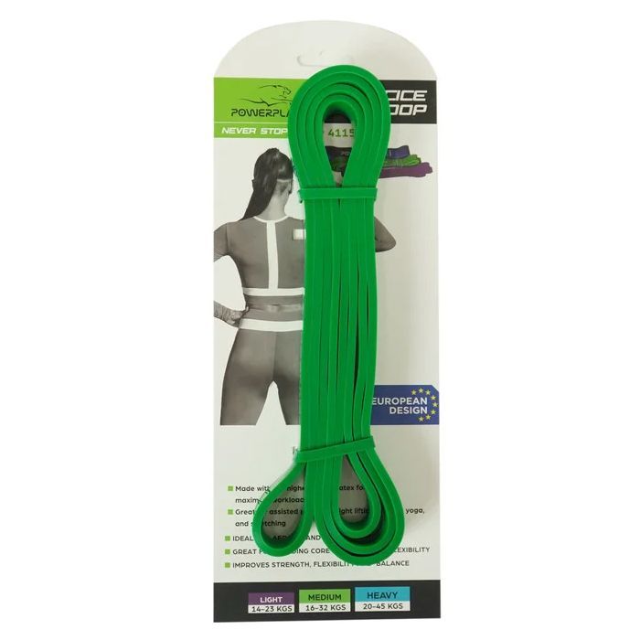 Эспандер PowerPlay 4115 Level 3 Green 16-32 кг (PP_4115_Green_(16-32kg)) изображение 3