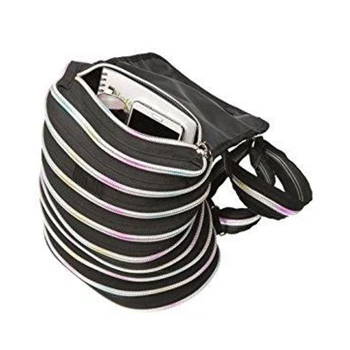 Рюкзак шкільний Zipit Zipper Black Rainbow Teeth (ZBPL-10) зображення 4