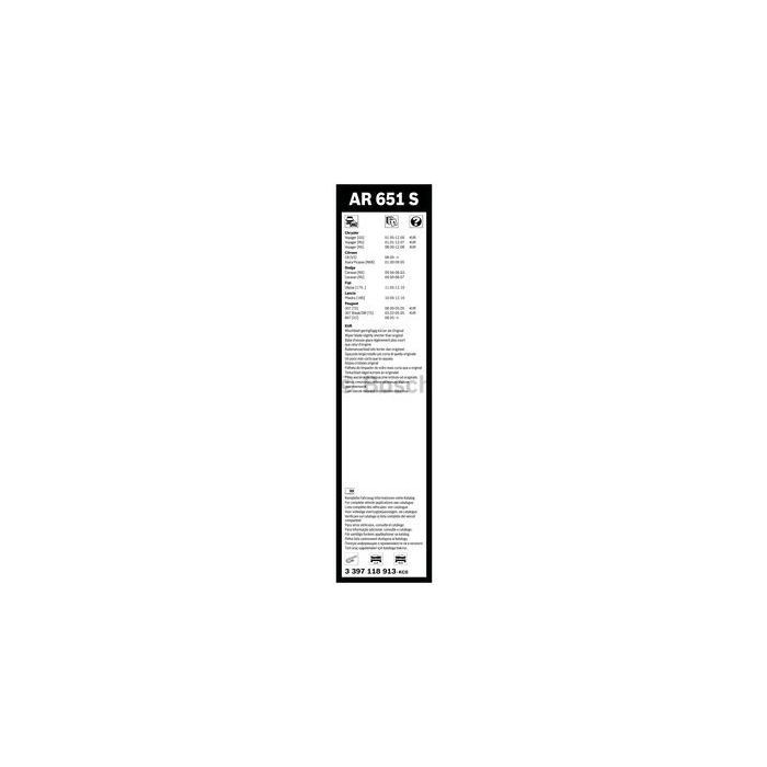 Щетка стеклоочистителя Bosch 3 397 118 913 изображение 5