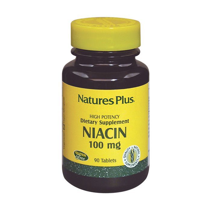 Вітамін Natures Plus Ніацин, Niacin, 100 мг, 90 таблеток (NAP-01850)