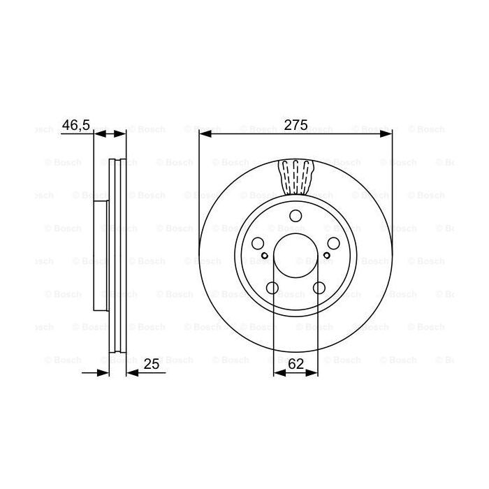 Гальмівний диск Bosch 0 986 479 428 зображення 5
