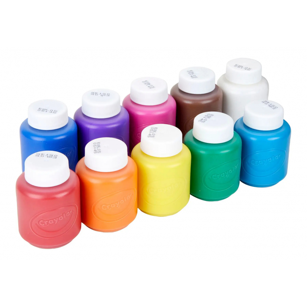 Гуашевые краски Crayola Classic Washable 10 шт в бутылках (256324.006) изображение 3
