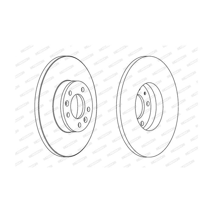 Тормозной диск FERODO DDF1602