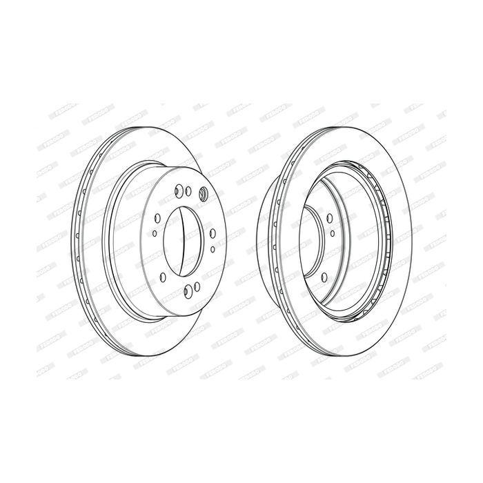 Тормозной диск FERODO DDF2285C