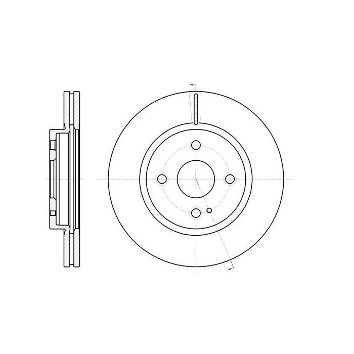 Тормозной диск REMSA 61266.10