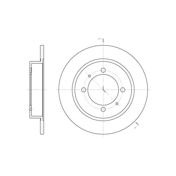 Гальмівний диск REMSA 6447.00