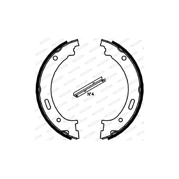 Гальмівні колодки FERODO FSB4058