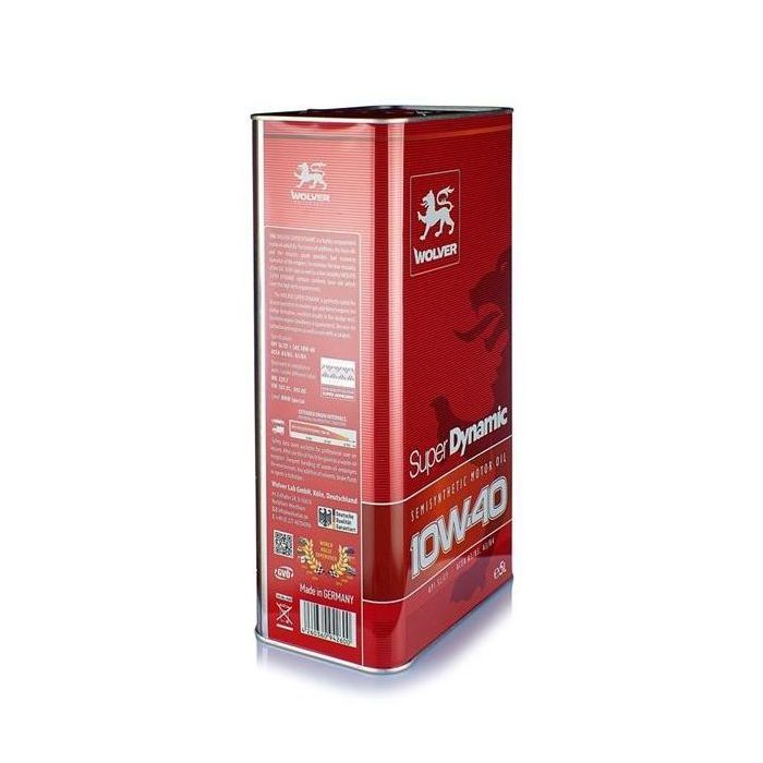 Моторное масло Wolver Super Dinamic 10W-40 4л (4260360940057) изображение 2