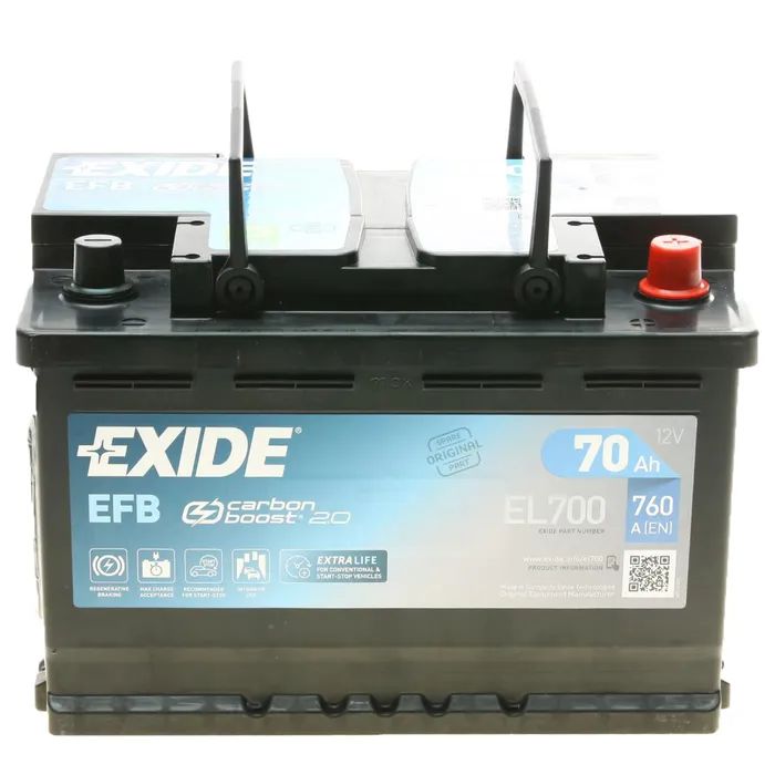 Аккумулятор автомобильный EXIDE 70A (EL700)