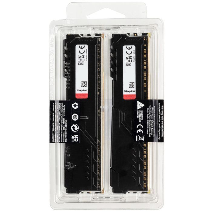 Модуль пам'яті для комп'ютера DDR4 32GB (2x16GB) 3200 MHz Fury Beast Black Kingston Fury (ex.HyperX) (KF432C16BBK2/32) зображення 4