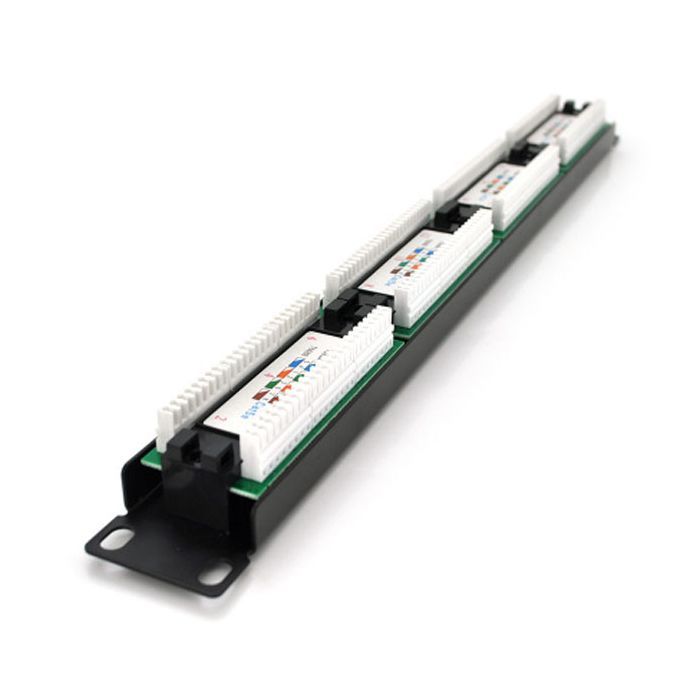 Патч-панель 19" 24xRJ-45 UTP cat. 5е, 1U Pipo (PP245191U)