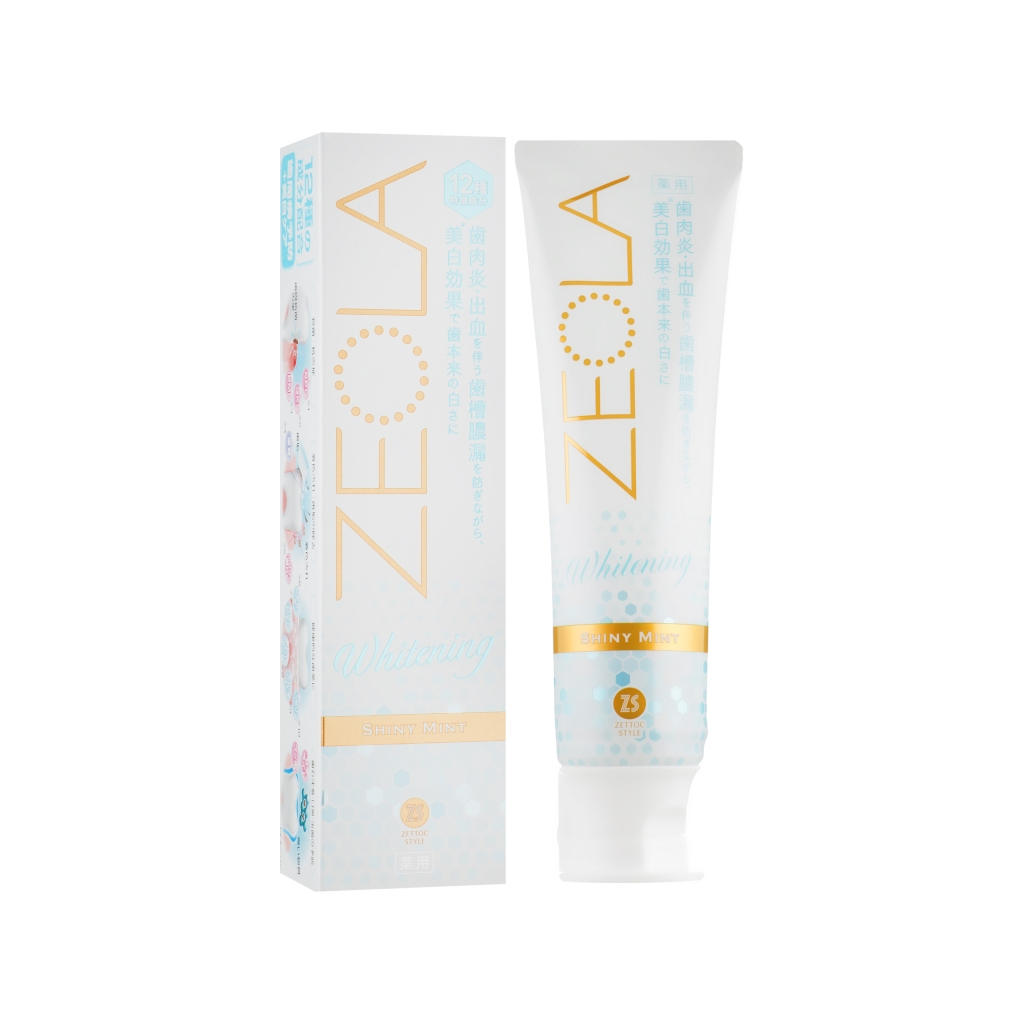 Зубная паста Zettoc Zeola White Shiny Mint Сияющая мята 95 г (4582118954360) изображение 2