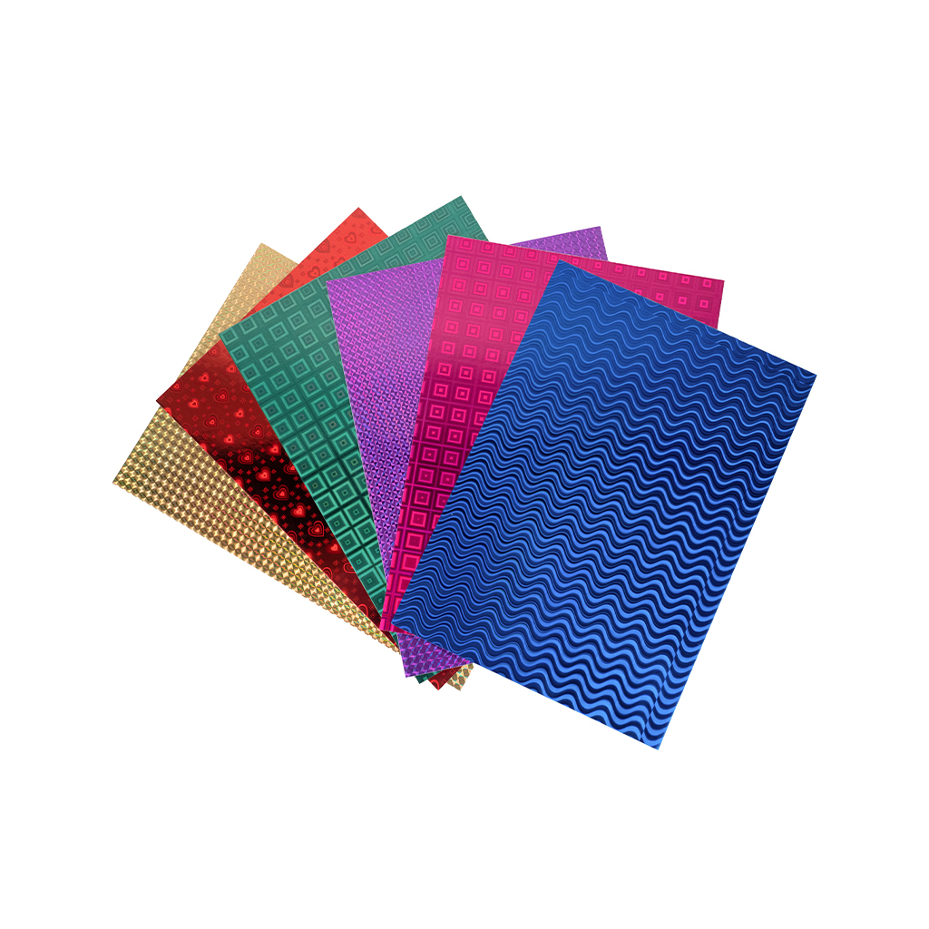 Цветной картон Kite А4, голографический 6 листов/6 цветов (K22-421) изображение 2
