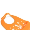 Слюнявчик Baboo силиконовый нагрудник 4+ мес оранжевый (11-006) изображение 4
