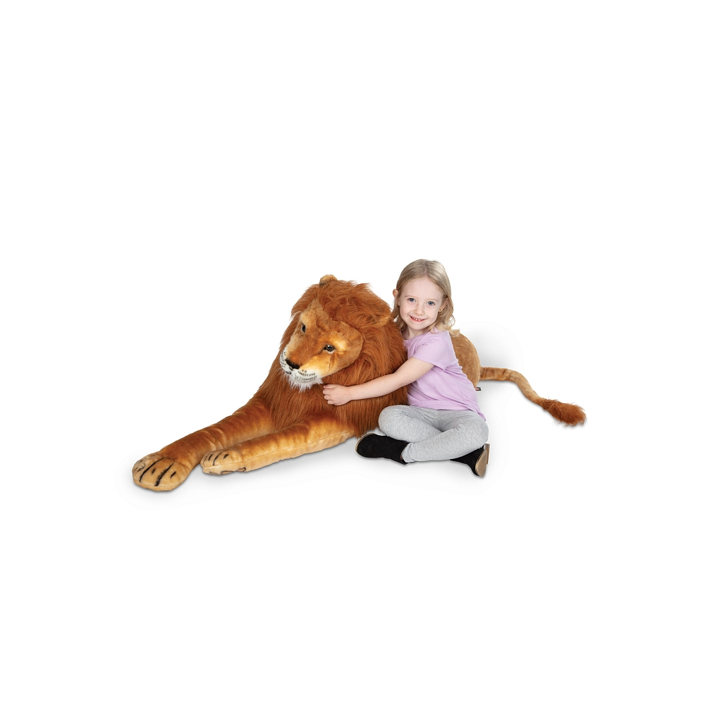 М'яка іграшка Melissa&Doug Гігантський плюшевий лев, 1,8 м (MD12102) зображення 2
