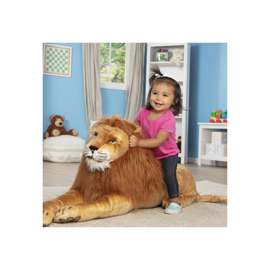 М'яка іграшка Melissa&Doug Гігантський плюшевий лев, 1,8 м (MD12102) зображення 3