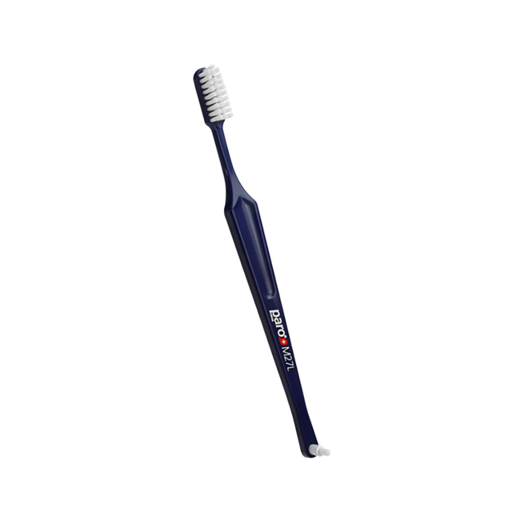 Зубна щітка Paro Swiss M27L середньої жорсткості Синя (7610458007389-dark-blue)