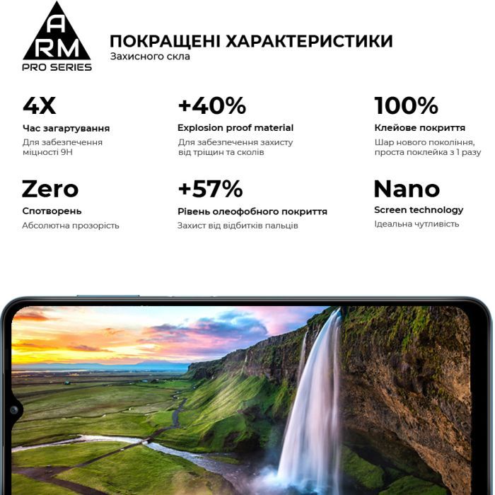 Стекло защитное Armorstandart Pro для Samsung A23 4G / M23 / M33 Black (ARM61040) изображение 5