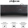 Клавіатура Piko KX6 USB Black (1283126489556) зображення 2